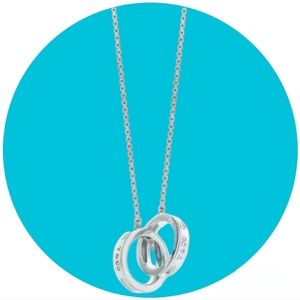 Tiffany& Co 1837 Interlocking Sterling Silver Necklace